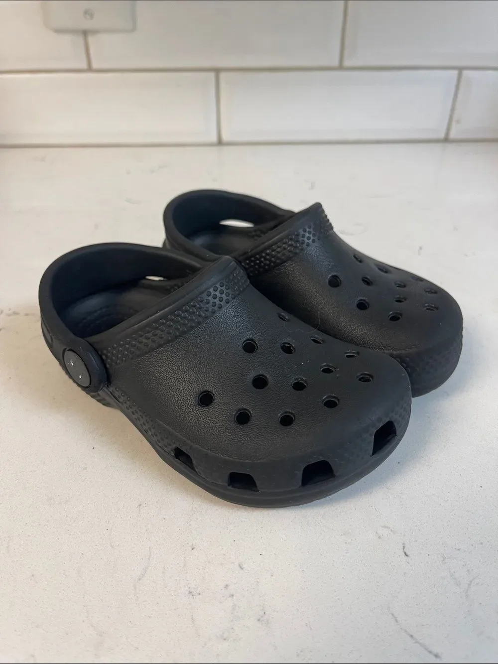 Crocs Kids' Classic Clog Black Size 8 Toddler